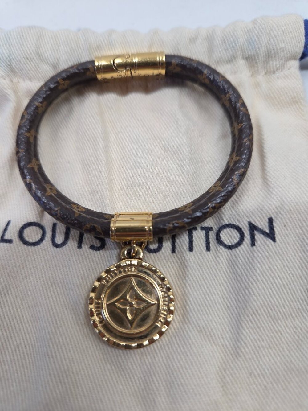 Louis Vuitton Monogram Vuittonite "Year of the Rat" Bracelet - Authentic